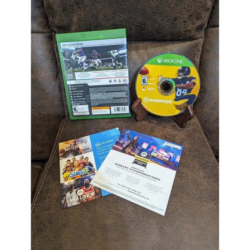 Madden NFL 19 - Xbox One XB1 American Football Simulation Game Tested Working